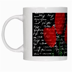 Red Tulips White Mugs by Valentinaart