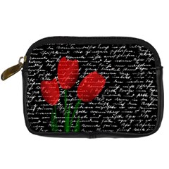 Red Tulips Digital Camera Cases by Valentinaart