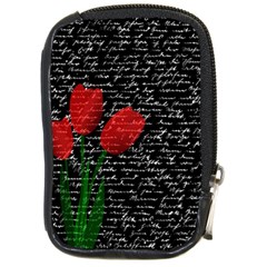 Red Tulips Compact Camera Cases by Valentinaart