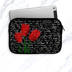 Red Tulips Apple Ipad Mini Zipper Cases by Valentinaart