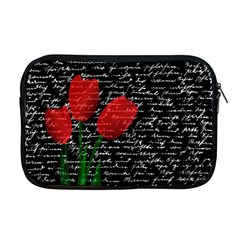 Red Tulips Apple Macbook Pro 17  Zipper Case by Valentinaart