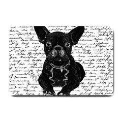 Cute Bulldog Small Doormat  by Valentinaart