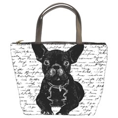 Cute Bulldog Bucket Bags by Valentinaart