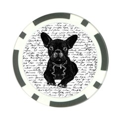 Cute Bulldog Poker Chip Card Guard (10 Pack) by Valentinaart