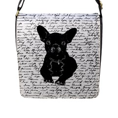 Cute Bulldog Flap Messenger Bag (l)  by Valentinaart