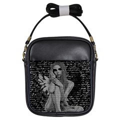 Angel Girls Sling Bags by Valentinaart