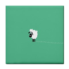 Sheep Trails Curly Minimalism Tile Coasters by Simbadda