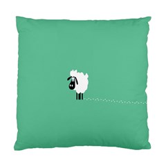 Sheep Trails Curly Minimalism Standard Cushion Case (one Side) by Simbadda