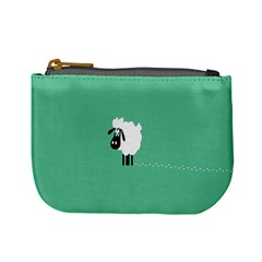 Sheep Trails Curly Minimalism Mini Coin Purses by Simbadda