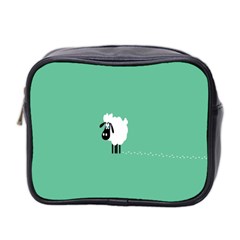 Sheep Trails Curly Minimalism Mini Toiletries Bag 2-side by Simbadda