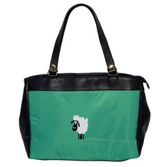 Sheep Trails Curly Minimalism Office Handbags by Simbadda