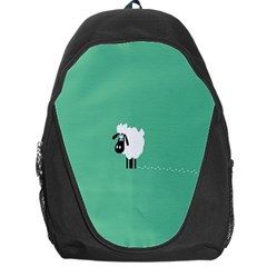 Sheep Trails Curly Minimalism Backpack Bag by Simbadda