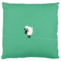 Sheep Trails Curly Minimalism Standard Flano Cushion Case (one Side) by Simbadda