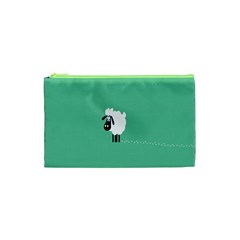 Sheep Trails Curly Minimalism Cosmetic Bag (xs) by Simbadda