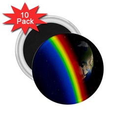 Rainbow Earth Outer Space Fantasy Carmen Image 2 25  Magnets (10 Pack)  by Simbadda