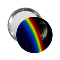 Rainbow Earth Outer Space Fantasy Carmen Image 2 25  Handbag Mirrors by Simbadda