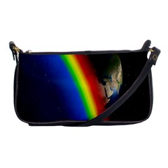 Rainbow Earth Outer Space Fantasy Carmen Image Shoulder Clutch Bags by Simbadda