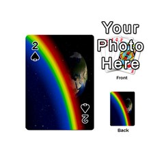 Rainbow Earth Outer Space Fantasy Carmen Image Playing Cards 54 (mini)  by Simbadda