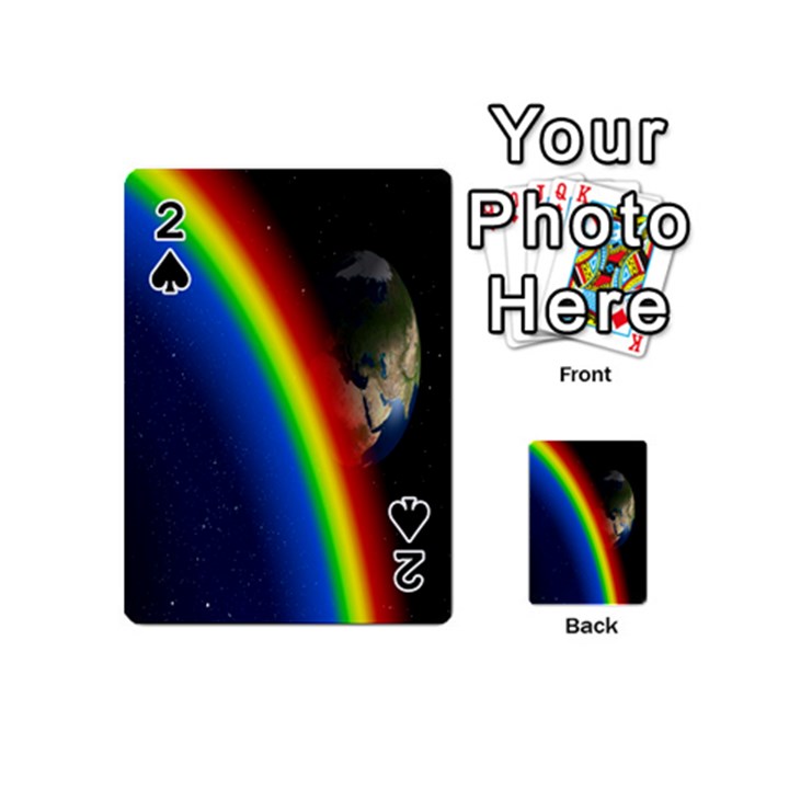 Rainbow Earth Outer Space Fantasy Carmen Image Playing Cards 54 (Mini) 