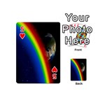 Rainbow Earth Outer Space Fantasy Carmen Image Playing Cards 54 (Mini)  Front - Heart5