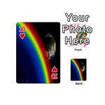 Rainbow Earth Outer Space Fantasy Carmen Image Playing Cards 54 (Mini)  Front - Heart10