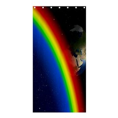 Rainbow Earth Outer Space Fantasy Carmen Image Shower Curtain 36  X 72  (stall)  by Simbadda