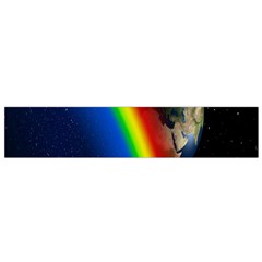 Rainbow Earth Outer Space Fantasy Carmen Image Flano Scarf (small) by Simbadda