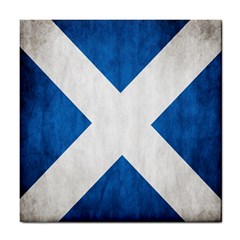 Scotland Flag Surface Texture Color Symbolism Tile Coasters by Simbadda