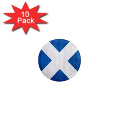 Scotland Flag Surface Texture Color Symbolism 1  Mini Magnet (10 Pack)  by Simbadda