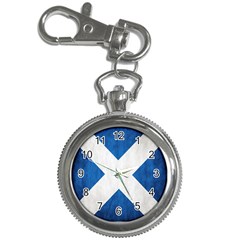 Scotland Flag Surface Texture Color Symbolism Key Chain Watches by Simbadda