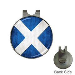 Scotland Flag Surface Texture Color Symbolism Hat Clips With Golf Markers by Simbadda