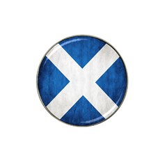 Scotland Flag Surface Texture Color Symbolism Hat Clip Ball Marker (10 Pack) by Simbadda