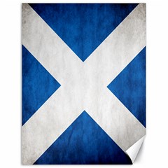 Scotland Flag Surface Texture Color Symbolism Canvas 18  X 24   by Simbadda