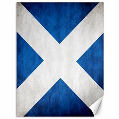 Scotland Flag Surface Texture Color Symbolism Canvas 36  X 48   by Simbadda