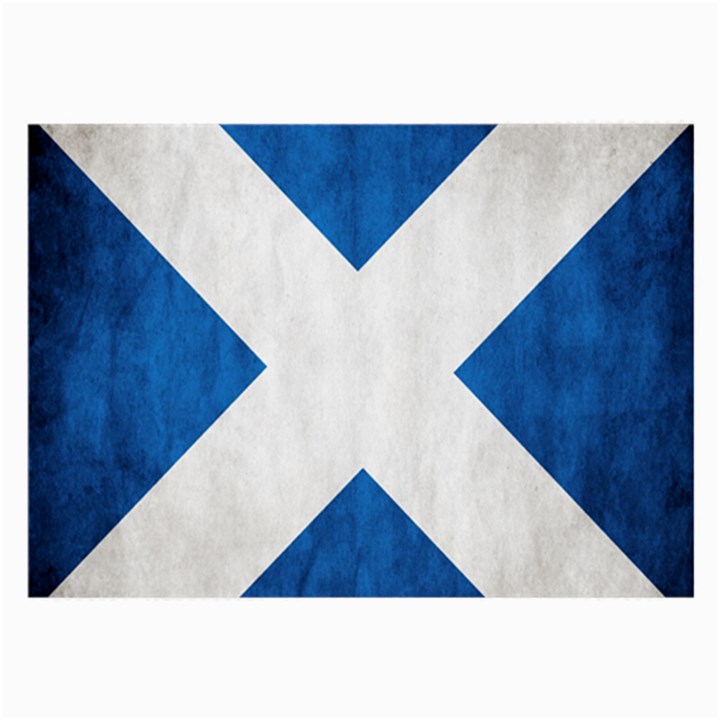 Scotland Flag Surface Texture Color Symbolism Large Glasses Cloth (2-Side)