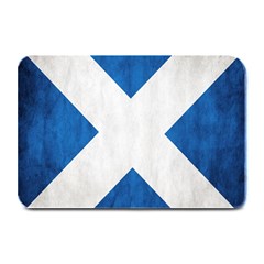 Scotland Flag Surface Texture Color Symbolism Plate Mats by Simbadda