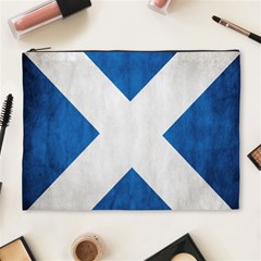 Scotland Flag Surface Texture Color Symbolism Cosmetic Bag (xl) by Simbadda