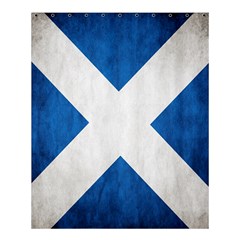 Scotland Flag Surface Texture Color Symbolism Shower Curtain 60  X 72  (medium)  by Simbadda