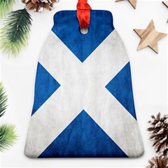 Scotland Flag Surface Texture Color Symbolism Ornament (bell) by Simbadda