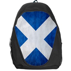 Scotland Flag Surface Texture Color Symbolism Backpack Bag by Simbadda