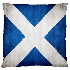 Scotland Flag Surface Texture Color Symbolism Standard Flano Cushion Case (one Side) by Simbadda