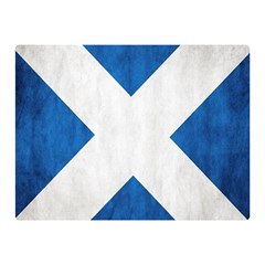 Scotland Flag Surface Texture Color Symbolism Double Sided Flano Blanket (mini)  by Simbadda