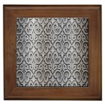 Patterns Wavy Background Texture Metal Silver Framed Tiles Front