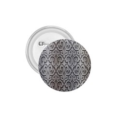 Patterns Wavy Background Texture Metal Silver 1 75  Buttons by Simbadda