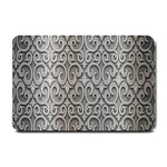 Patterns Wavy Background Texture Metal Silver Small Doormat  24 x16  Door Mat