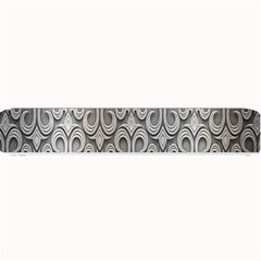 Patterns Wavy Background Texture Metal Silver Small Bar Mats by Simbadda