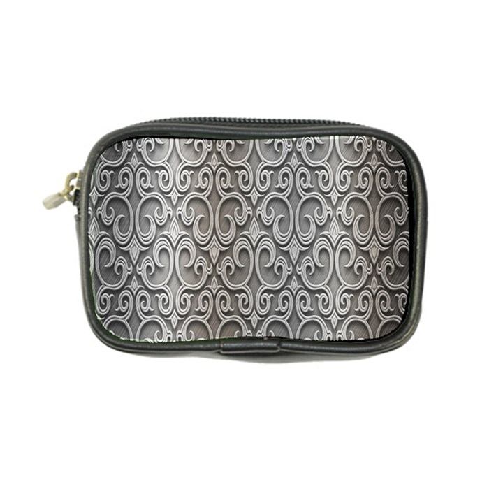 Patterns Wavy Background Texture Metal Silver Coin Purse