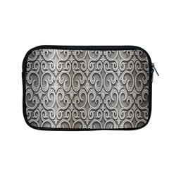 Patterns Wavy Background Texture Metal Silver Apple Macbook Pro 13  Zipper Case by Simbadda