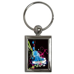 Sneakers Shoes Patterns Bright Key Chains (rectangle)  by Simbadda