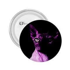 Pink Sphynx Cat 2 25  Buttons by Valentinaart